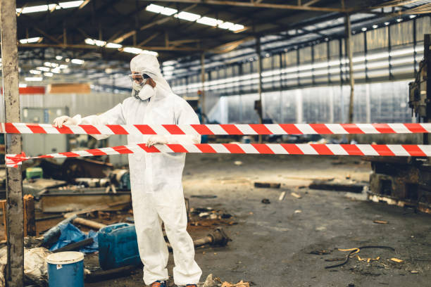 Professional Sewage Cleanup technician working in Hewitt, TX